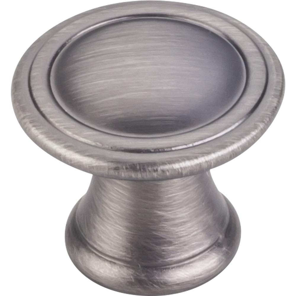 Jeffrey Alexander Z110-BNBDL 1-3/16" Diameter Brushed Pewter Chesapeake Cabinet Knob