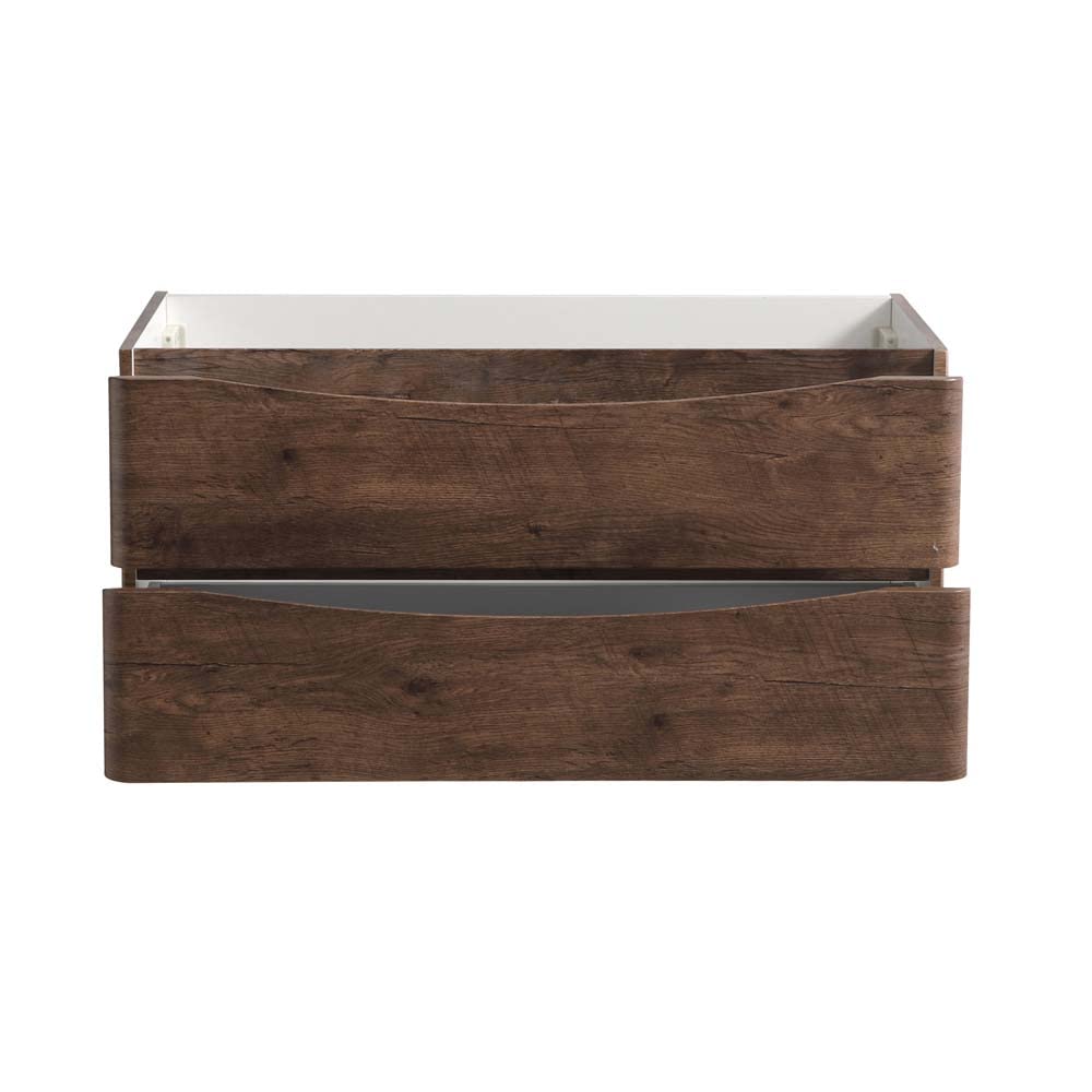 Fresca FCB9040RW Fresca Tuscany 40" Rosewood Wall Hung Modern Bathroom Cabinet
