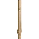 Hardware Resources CL-1CH 2-3/4" W x 2-3/4" D x 35-1/4" H Cherry Acanthus Corner Leg