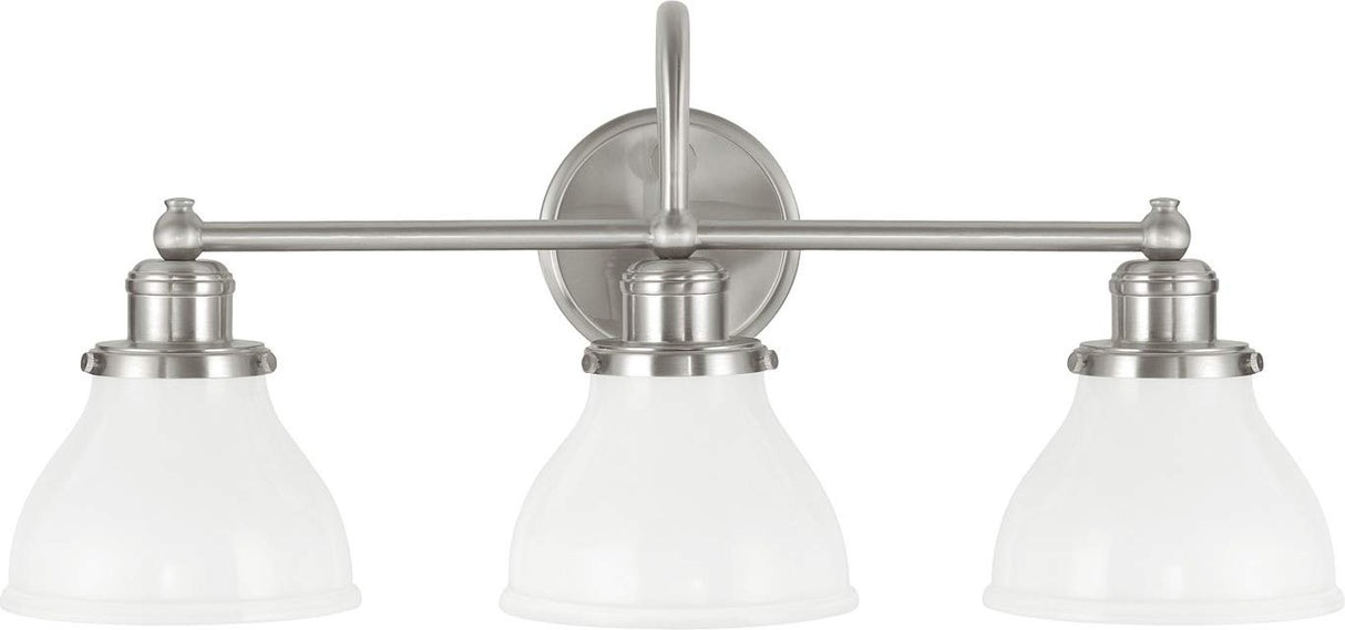 Capital Lighting 8303BN-128 Baxter 3 Light Vanity Brushed Nickel