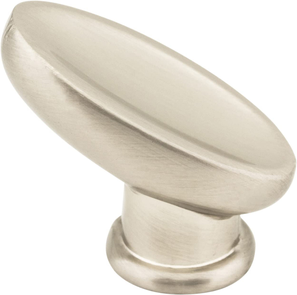 Elements 412461 1-1/16" Overall Length Satin Nickel Oval Capri Cabinet Knob