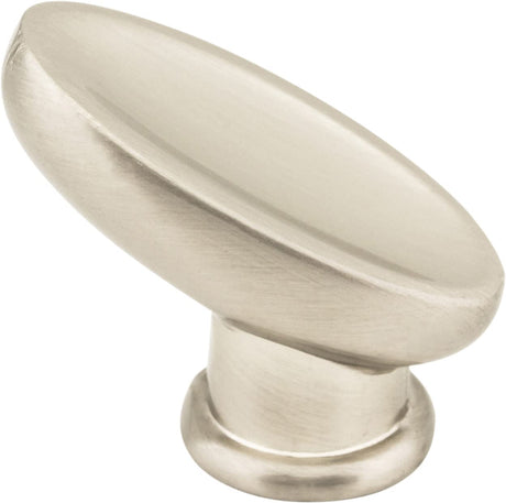 Elements 412461 1-1/16" Overall Length Satin Nickel Oval Capri Cabinet Knob