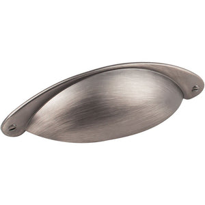 Jeffrey Alexander 8233-BNBDL 3" Center-to-Center Brushed Pewter Lyon Cabinet Cup Pull