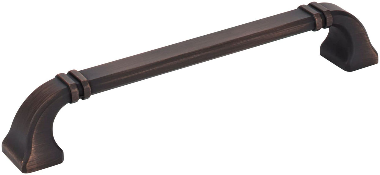 Jeffrey Alexander 165-160DBAC 160 mm Center-to-Center Brushed Oil Rubbed Bronze Ella Cabinet Pull