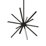 Kuzco CH14220-BK SIRIUS MINOR 20" CH Black 120V TRIAC/ELV LED 3000K 90CRI 48W
