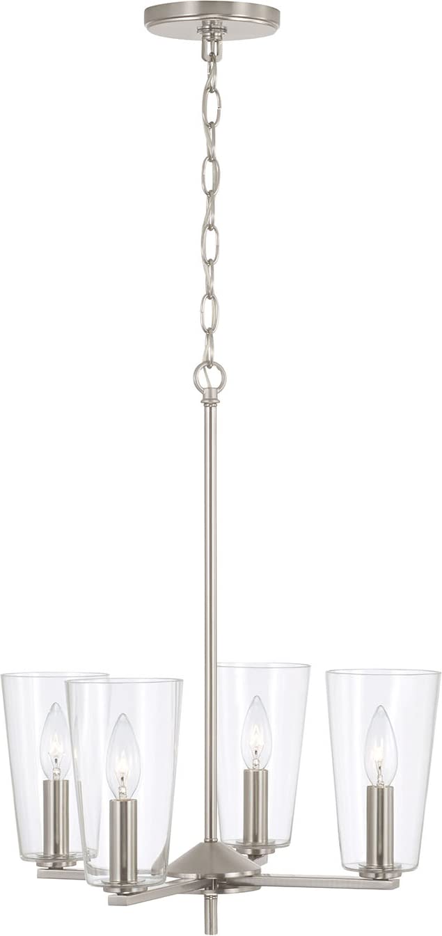 Capital Lighting 348641BN-538 Portman 4 Light Pendant Brushed Nickel