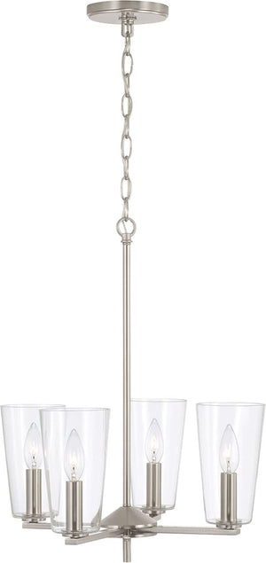 Capital Lighting 348641BN-538 Portman 4 Light Pendant Brushed Nickel