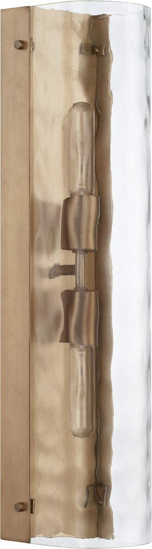 Capital Lighting 627521AD Lyra 2 Light Sconce Aged Brass