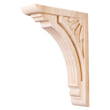 Hardware Resources COR5-3MP 2" W x 7-5/8" D x 10" H Maple Art Deco Corbel