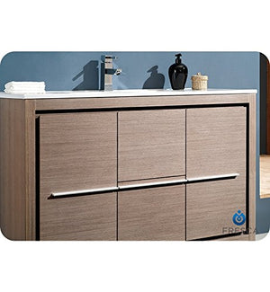 Fresca FCB8148GO Fresca Allier 48" Gray Oak Modern Bathroom Cabinet