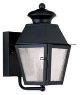 Livex Lighting 2160-04 Mansfield 1-Light Outdoor Wall Lantern, Black