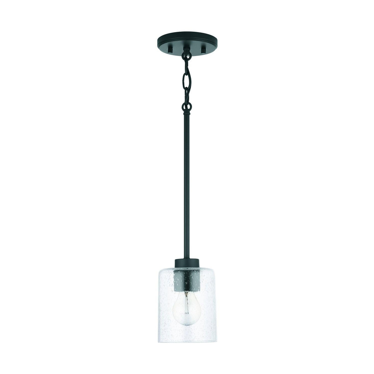 Capital Lighting 328511MB-449 Greyson 1 Light Pendant Matte Black