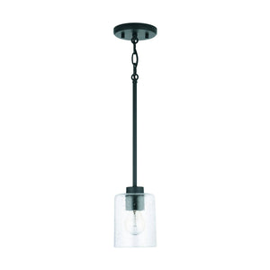Capital Lighting 328511MB-449 Greyson 1 Light Pendant Matte Black