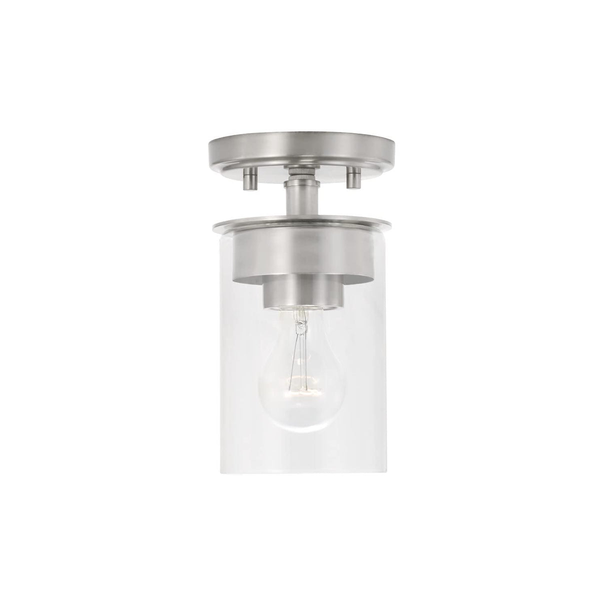 Capital Lighting 246811BN-532 Mason 1 Light Semi-Flush Brushed Nickel