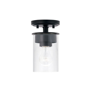 Capital Lighting 246811MB-532 Mason 1 Light Semi-Flush Matte Black