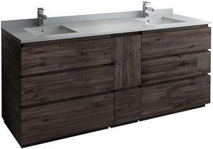 Fresca FCB31-361236ACA-FC Fresca Formosa 82" Floor Standing Double Sink Modern Bathroom Cabinet