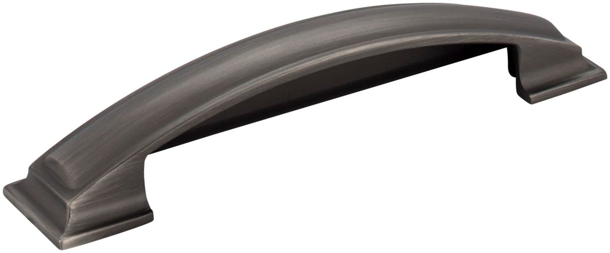 Jeffrey Alexander 436-128BNBDL 128 mm Center-to-Center Brushed Pewter Square Annadale Cabinet Cup Pull