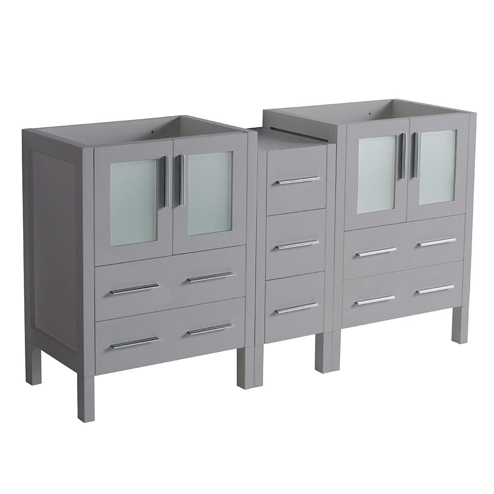 Fresca FCB62-241224GR Fresca Torino 60" Gray Modern Bathroom Cabinets