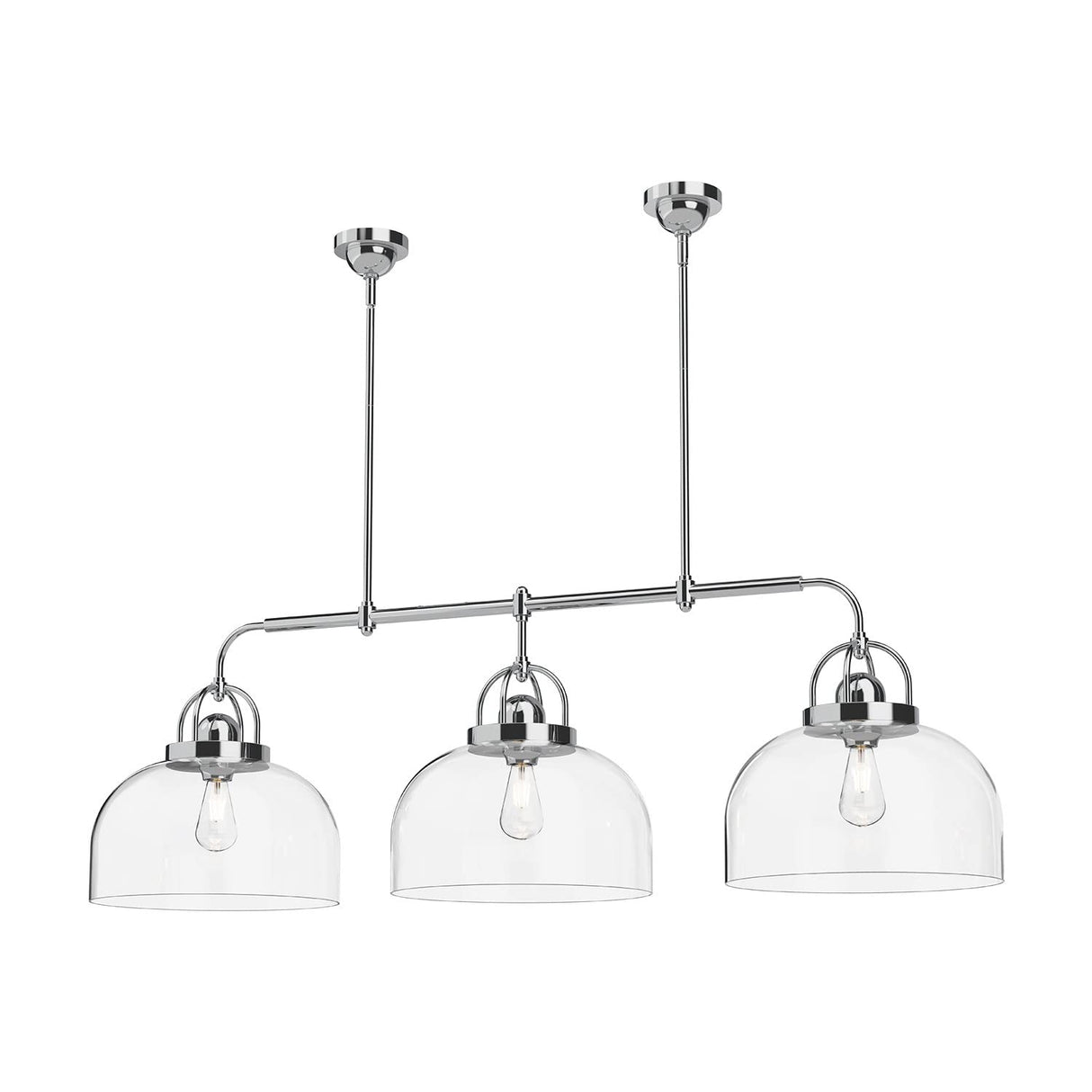 Alora LP461155CH LANCASTER 3 HEAD 55" LINEAR PENDANT CHROME E26 60WX3