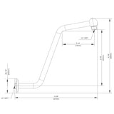 Gerber D481116BN Brushed Nickel 13" S-shaped Showerarm