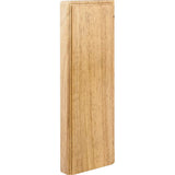 Hardware Resources PLN2-RW 3-1/2" W x 7/8" D x 10" H Rubberwood Plinth Block