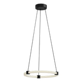 Kuzco PD24716-BK BRUNI 16" PENDANT TEXTURED BLACK 120" WIRE 120V TRIAC/ELV LED 3000K 90CRI 21W