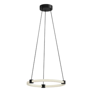 Kuzco PD24716-BK BRUNI 16" PENDANT TEXTURED BLACK 120" WIRE 120V TRIAC/ELV LED 3000K 90CRI 21W