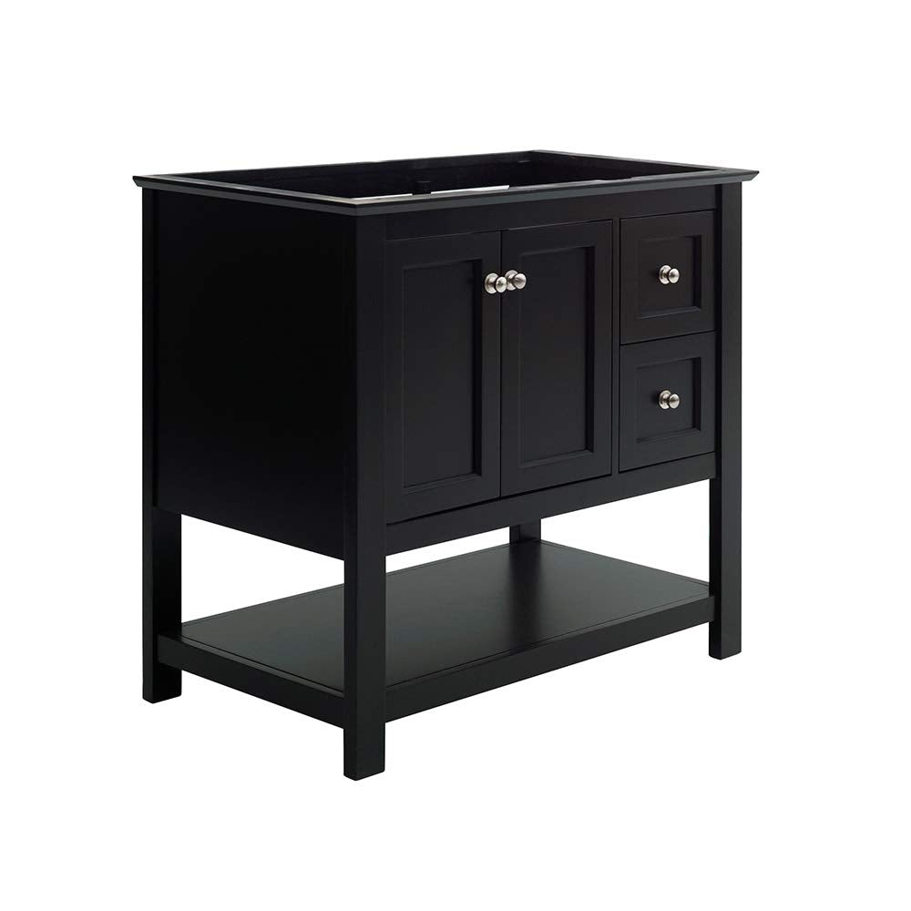 Fresca FCB2336BL Fresca Manchester 36" Black Traditional Bathroom Cabinet