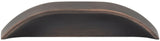 Jeffrey Alexander 484-396BNBDL 3" / 96 mm Center-to-Center Brushed Pewter Elara Cabinet Pinch Pull