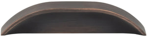 Jeffrey Alexander 484-396DBAC 3" / 96 mm Center-to-Center Brushed Oil Rubbed Bronze Elara Cabinet Pinch Pull