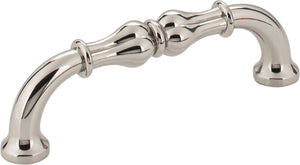 Jeffrey Alexander 818-96NI 96 mm Center-to-Center Polished Nickel Bella Cabinet Pull