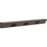 Task Lighting TRS24-3B-BZ-RS 24" TR Switch Series Angle Power Strip, Right Switches, Bronze Finish, Black Switches and Receptacles