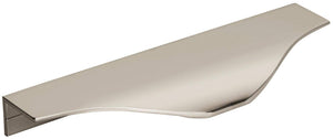 Amerock Cabinet Edge Pull Polished Nickel 4-9/16 inch (116 mm) Center to Center Aloft 1 Pack Drawer Pull Drawer Handle Cabinet Hardware