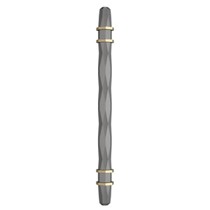 Amerock Cabinet Pull Black Chrome/Golden Champagne 6-5/16 inch (160 mm) Center-to-Center London 1 Pack Drawer Pull Drawer Handle Cabinet Hardware