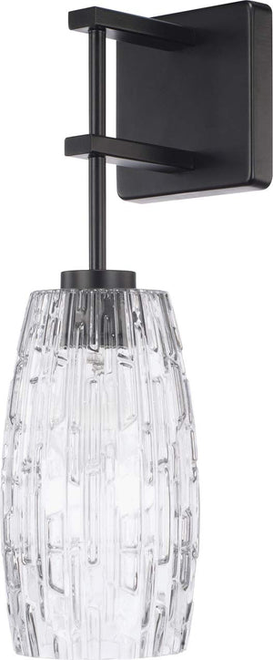Capital Lighting 628611MB-450 Casper 1 Light Sconce Matte Black