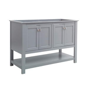 Fresca FCB2348GR-D Fresca Manchester 48" Gray Traditional Double Sink Bathroom Cabinet