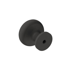 Amerock Cabinet Knob Matte Black 1-1/8 inch (29 mm) Diameter Ville 1 Pack Drawer Knob Cabinet Hardware
