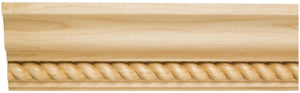 Hardware Resources MC4OK 3/4" D x 4-1/2" H Oak Rope Crown Moulding