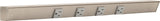 Task Lighting APT24-4G-P-SN 24" APT Series Slim Angle Power Strip, Satin Nickel Finish, Grey Receptacles