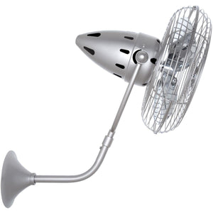 Matthews Fan BP-BN-MTL Bruna Parede wall fan in Brushed Nickel finish.