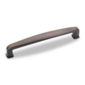 Jeffrey Alexander 1092-128DBAC 128 mm Center-to-Center Brushed Oil Rubbed Bronze Square Milan 1 Cabinet Pull