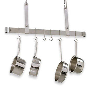 Enclume PR1148 SS 48" Adjustable Ceiling Bar w/ 12 Hooks SS