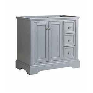 Fresca FCB2436GRV Fresca Windsor 36" Gray Textured Traditional Bathroom Cabinet