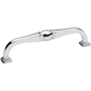 Jeffrey Alexander 188-128PC 128 mm Center-to-Center Polished Chrome Katharine Cabinet Pull