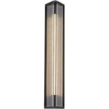 Alora WV339123UBCR SABRE 23" WV URBAN BRONZE CLEAR RIBBED GLASS  8W LED 90 2700K DC LED