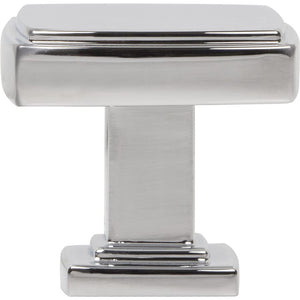 Jeffrey Alexander 141PC 1-1/4" Overall Length Polished Chrome Square Renzo Cabinet Knob