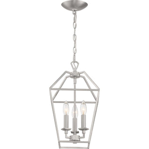 Quoizel AVY5203BN Aviary Pendant Ceiling Lighting, 3-Light, 180 Watts, Brushed Nickel (Showroom Display for Sale))