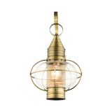 Livex Lighting 26904-01 Newburyport 1 Light 21 inch Antique Brass Outdoor Wall Lantern