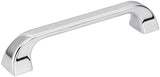 Jeffrey Alexander 972-128PC 128 mm Center-to-Center Polished Chrome Square Marlo Cabinet Pull