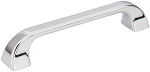 Jeffrey Alexander 972-128PC 128 mm Center-to-Center Polished Chrome Square Marlo Cabinet Pull
